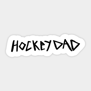 HOCKEY DAD (Black) Sticker